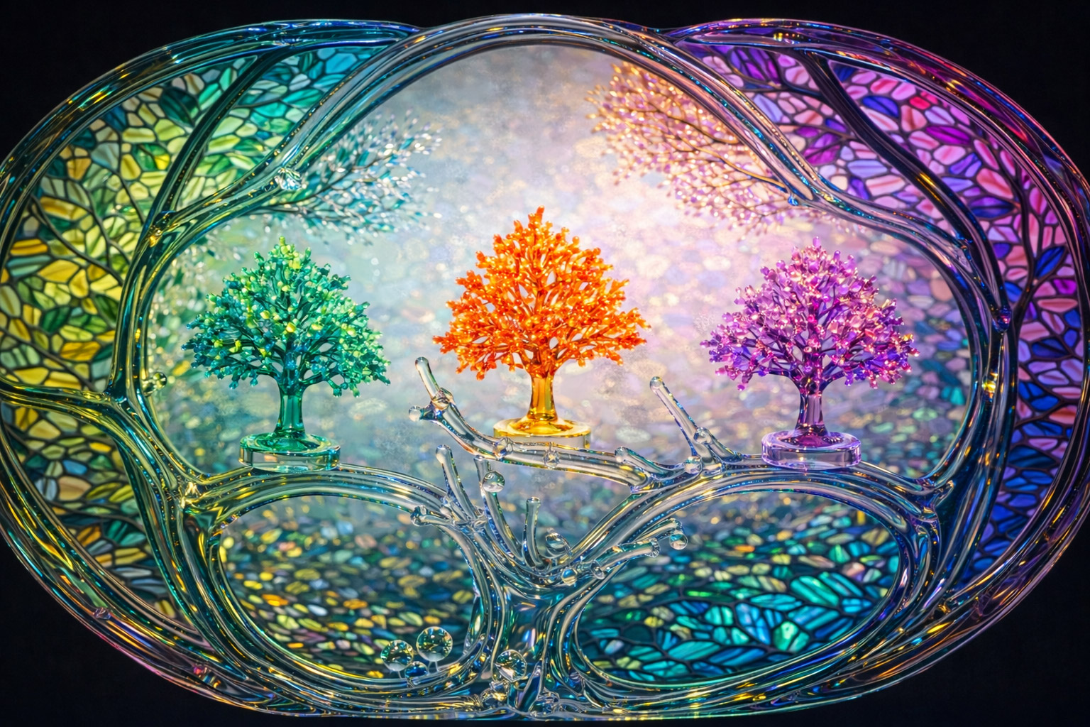 Alberi in Vetro di Murano