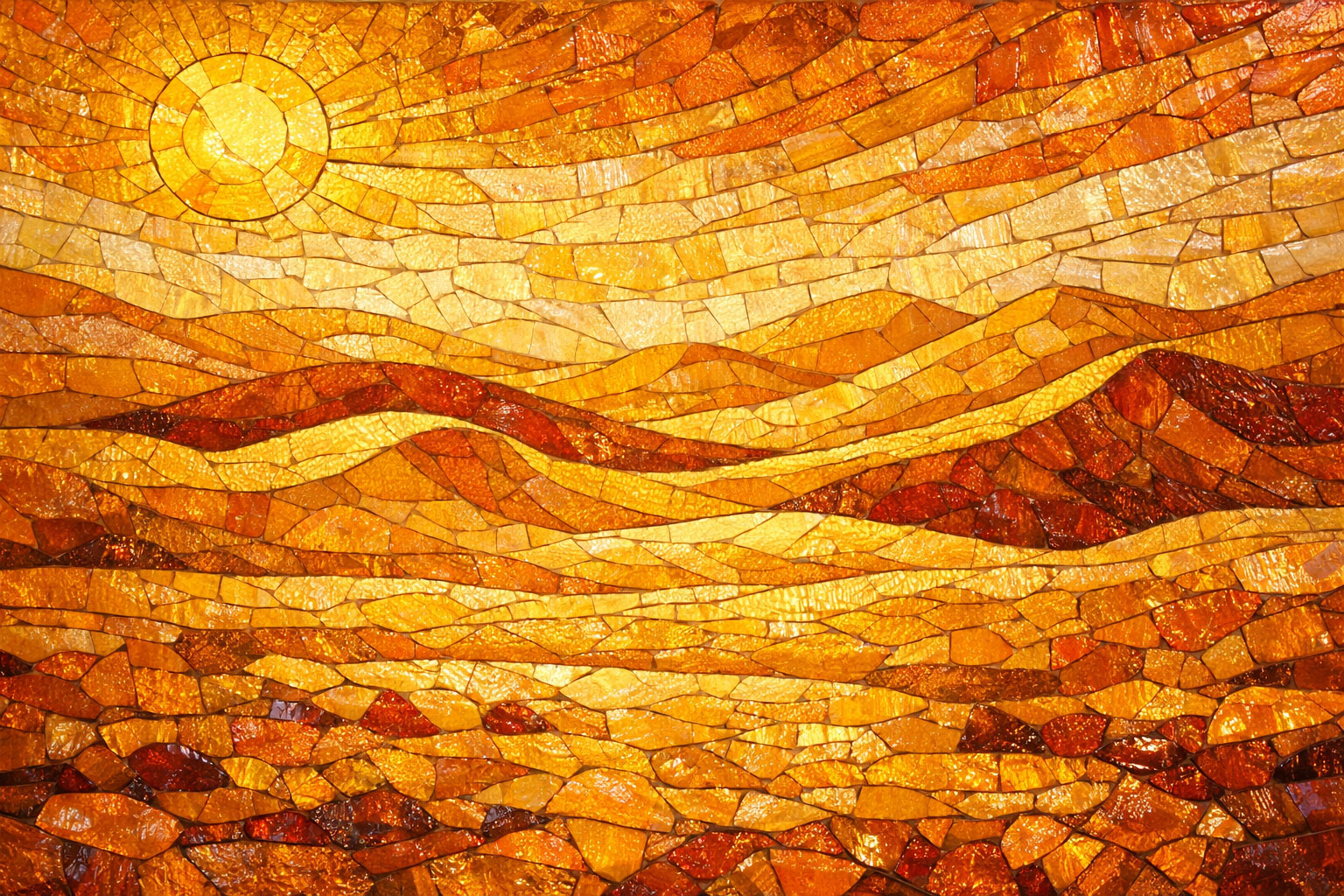 Bioma (Deserto Caldo) in Vetro di Murano