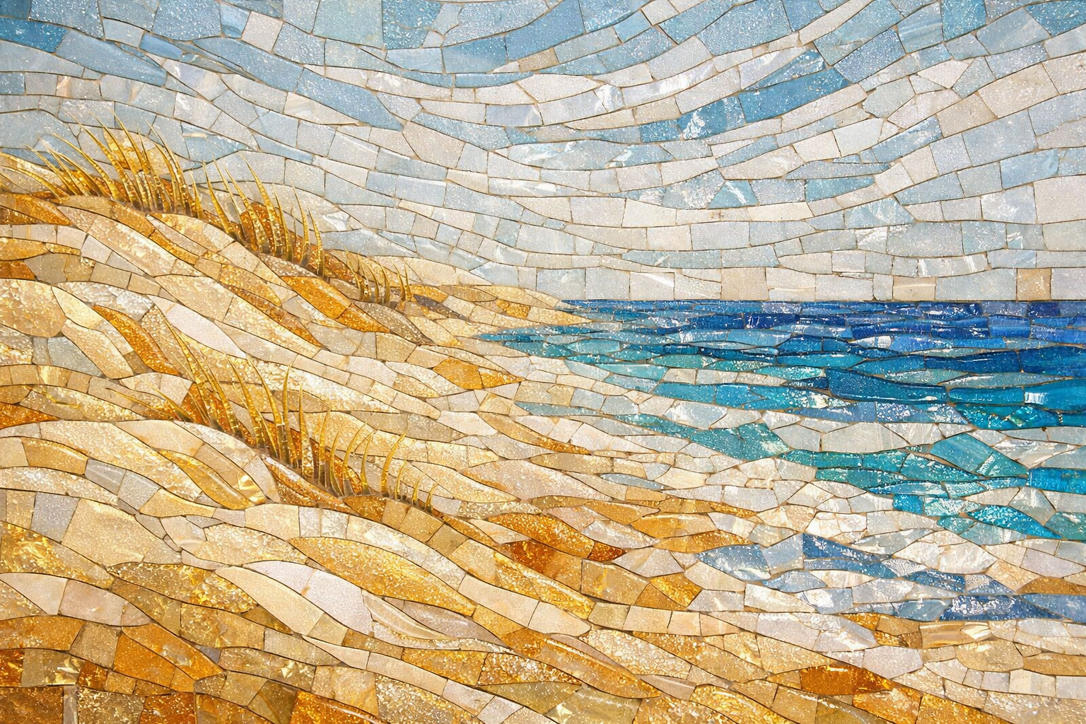 Bioma (Dune Costiere) in Vetro di Murano