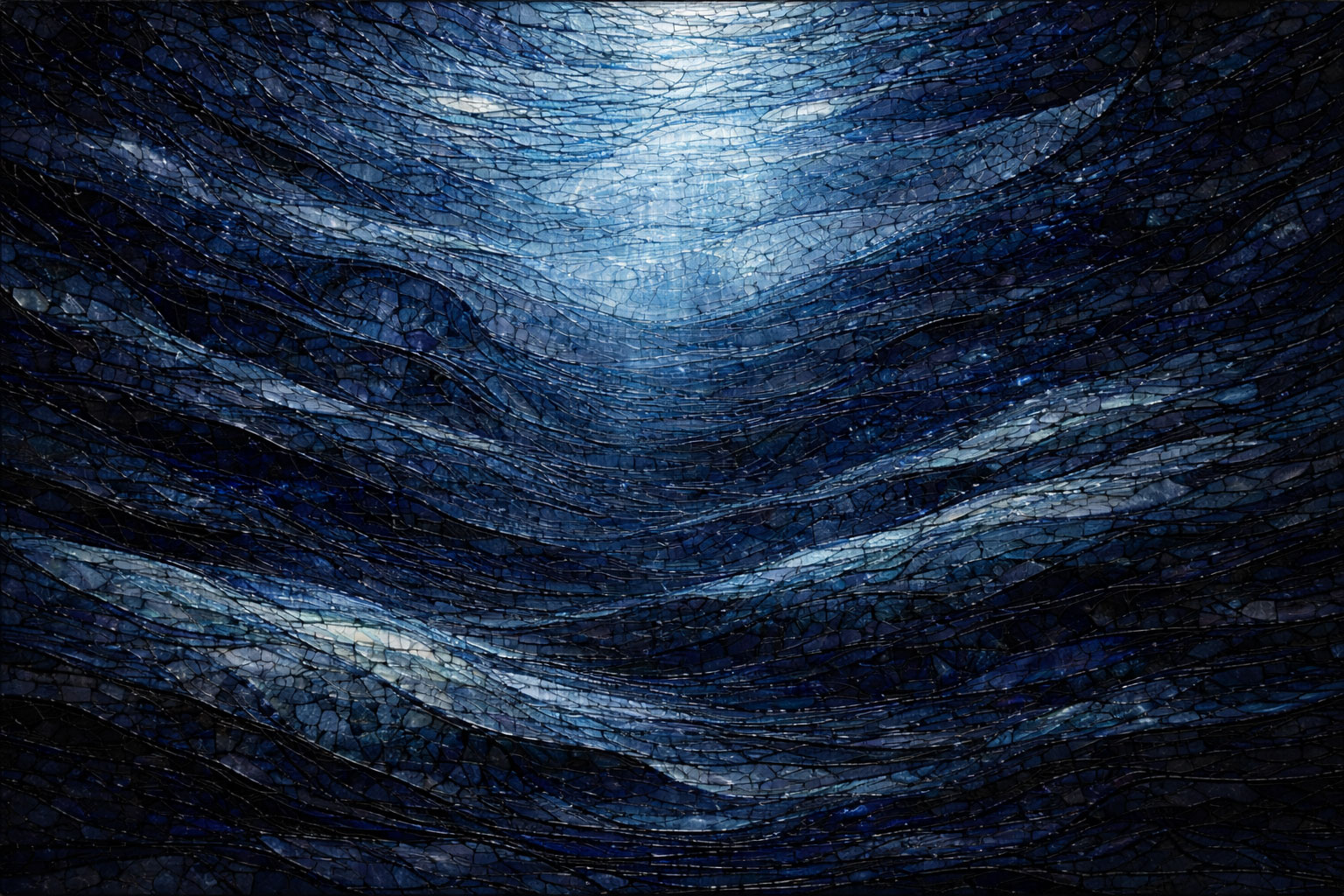 Bioma (Oceano Batipelagico) in Vetro di Murano