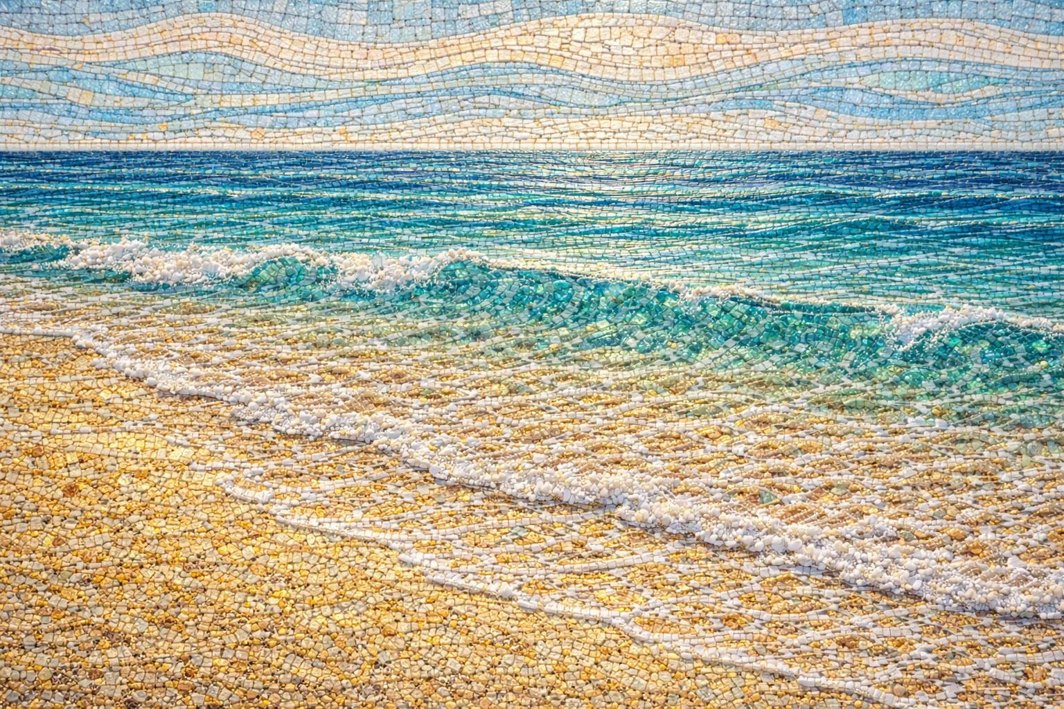 Bioma (Spiagge Sabbiose) in Vetro di Murano