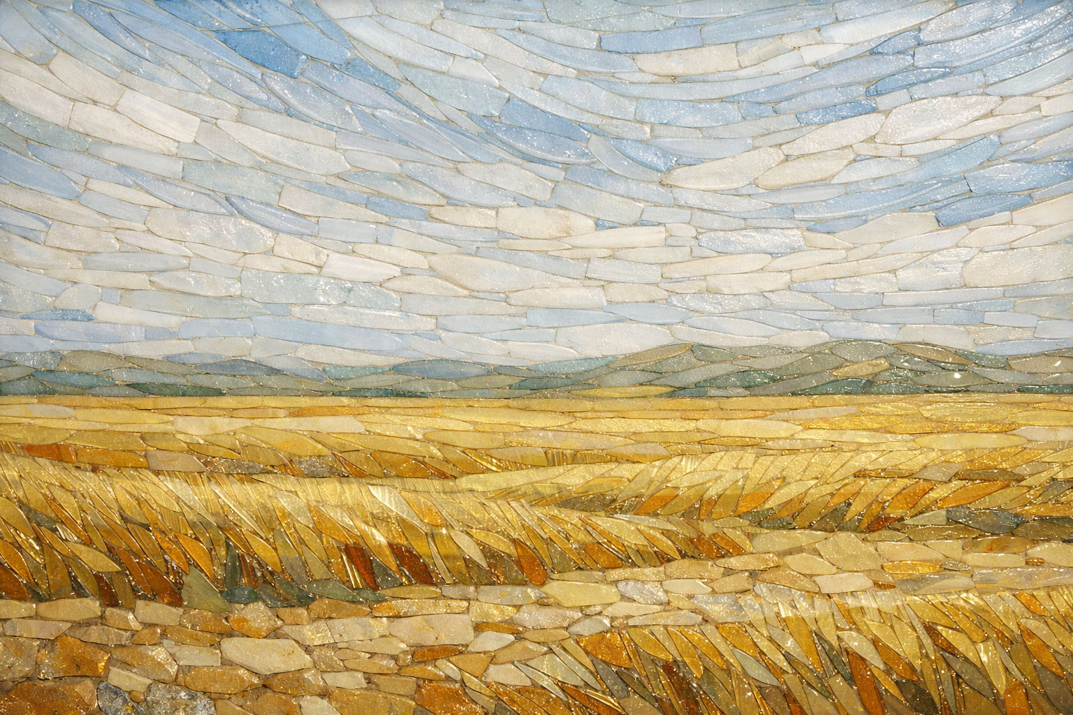 Bioma (Steppa) in Vetro di Murano