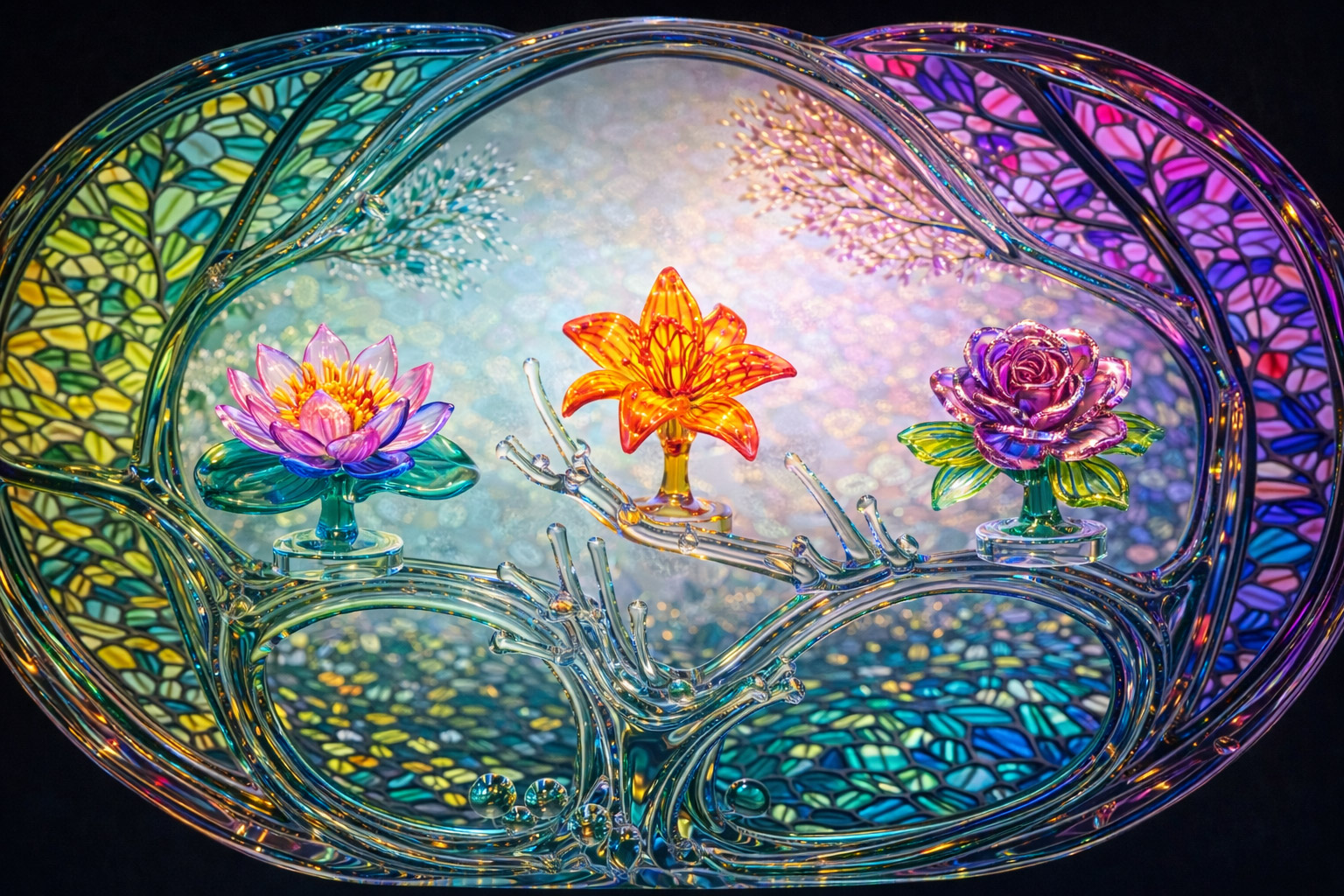 Murano Glass Flowers