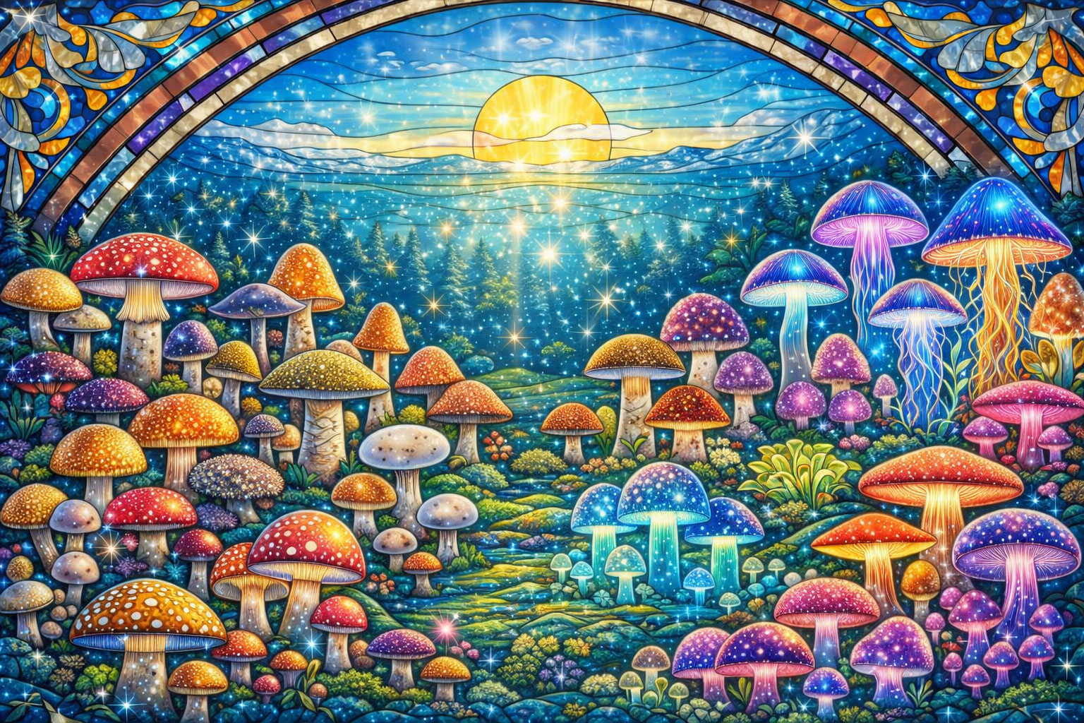 Murano Glass Mushrooms