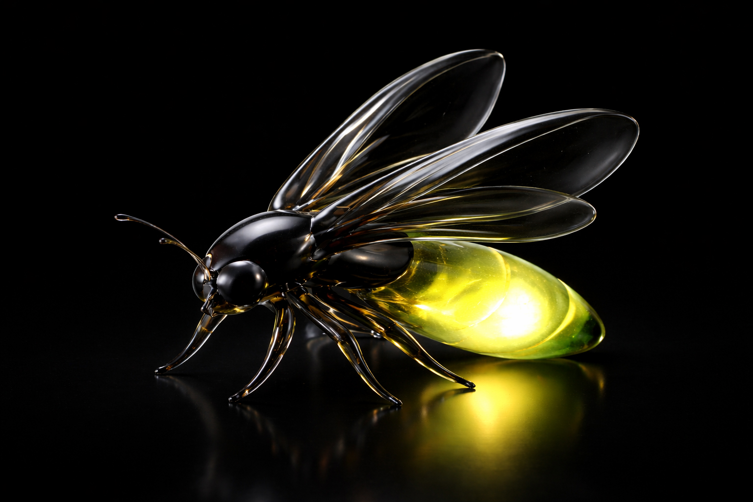 Luciola Cruciata (Genji-Botaru) in Vetro di Murano