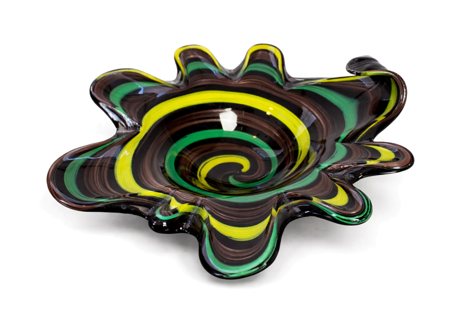 Vintage Murano Glass Ashtray (Scorpio Spiral)